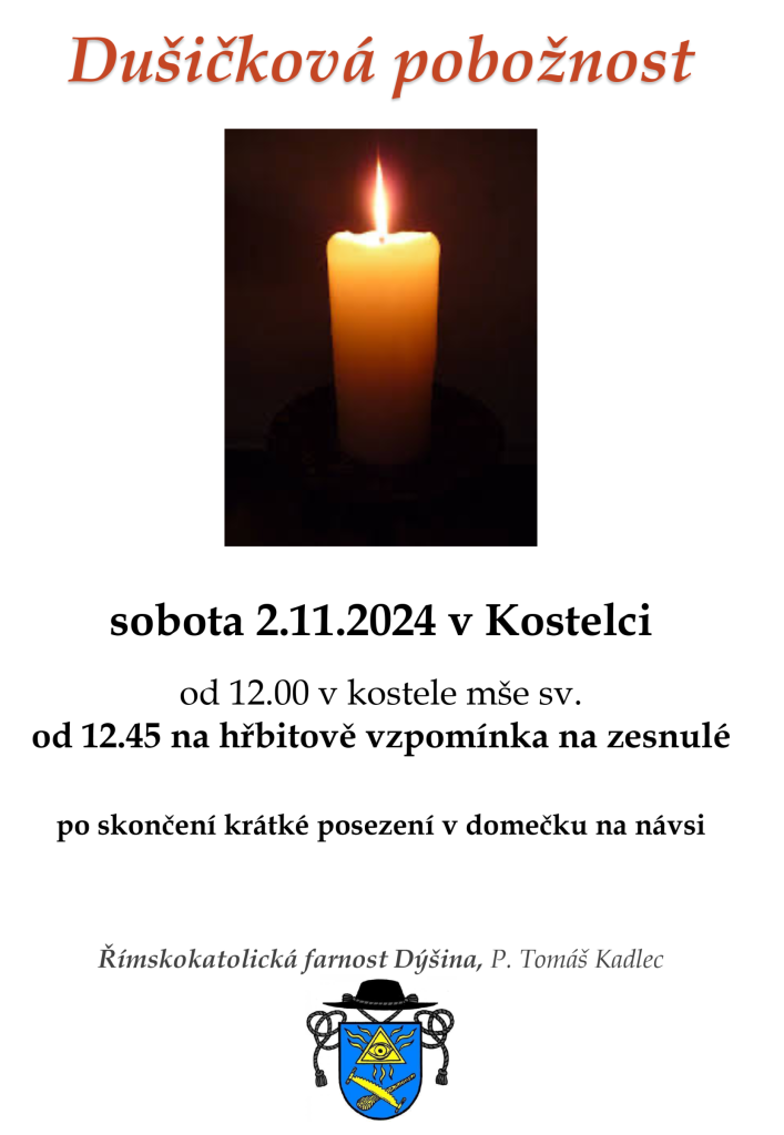 dušičková pobožnost 2024